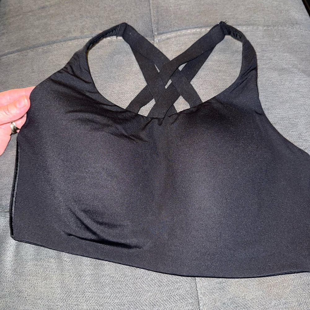Lululemon Athletica Black Criss-Cross Sports Bra